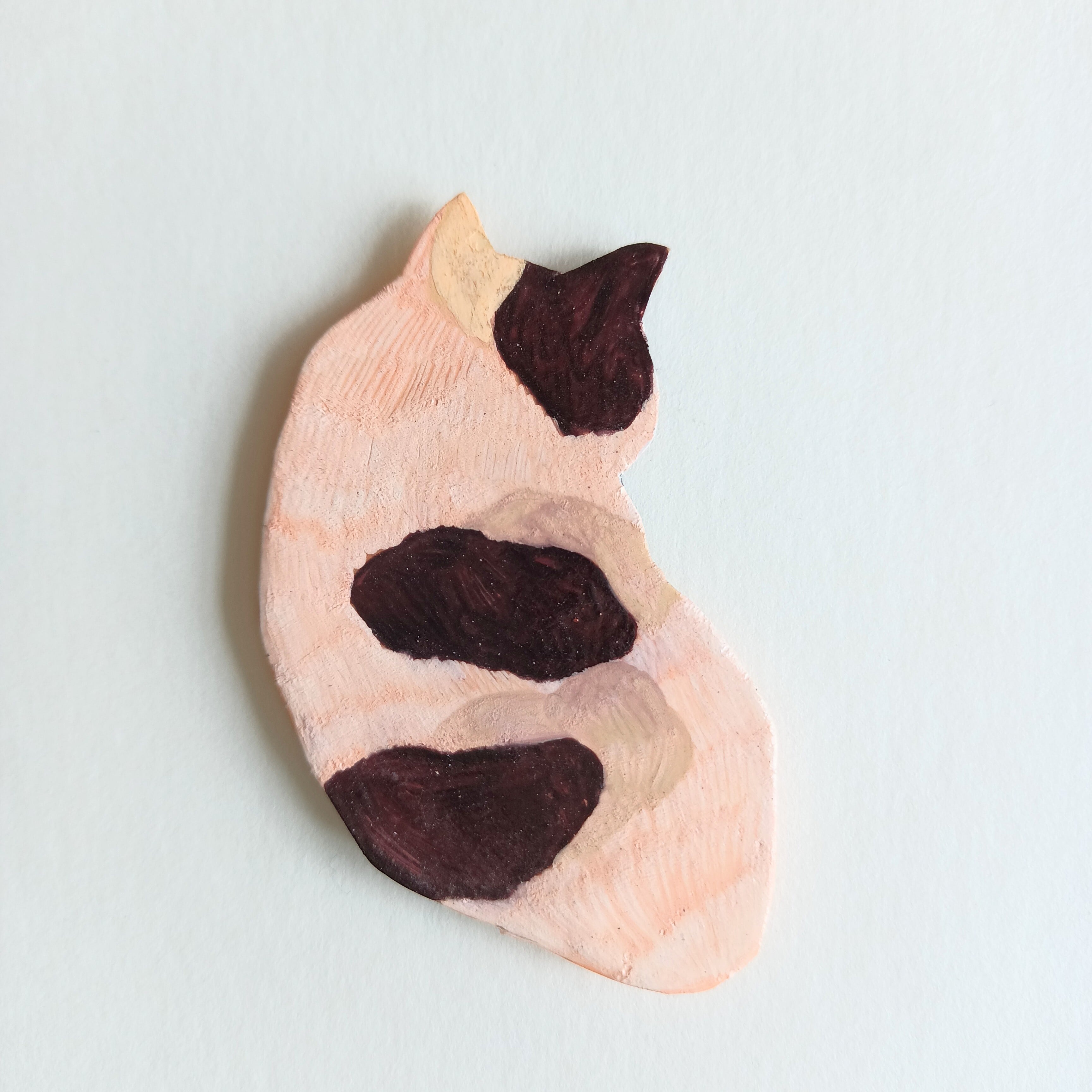 一点物✨ぐで猫三毛猫モーニングプレートマグネット✨