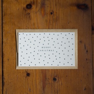 大枝活版室 / X'm Star mini card&envelope 〈クリスマス カード・ギフトカード・活版・メッセージカード〉