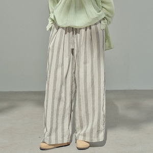 stripe wide pants　k-0078