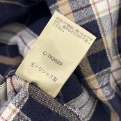90s Eddie Bauer エディーバウアー チェック オックスフォード BD ボタンダウン 長袖シャツ/ブルー系 メンズ アウトドア ビンテージ
