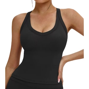 Vネック美くびれタンクトップ