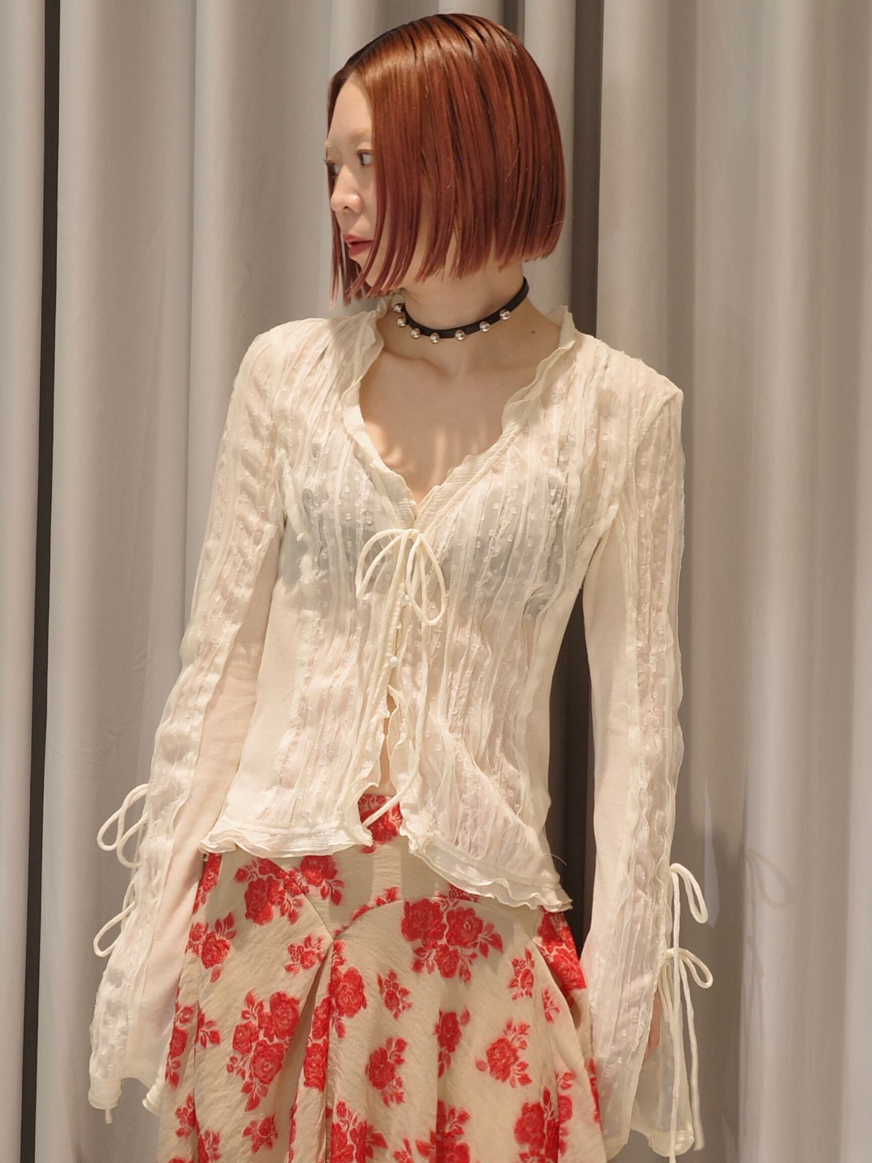 トップス PRANKPROJECT/LayeredsheerFraiseCardigan 26SS】PRANK PROJECT プランクプロジェクト / シアーカーディガン