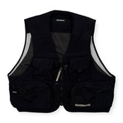 SHIMANO シマノ フィッシング ベスト メッシュ切替 ナイロン サイズ LL /ブラック/メンズ