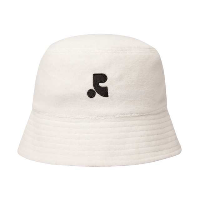 [rest & recreation] RR LOGO TERRY BUCKET HAT - WHITE 正規韓国ブランド 韓国ファッション 韓国代行 rest recreation