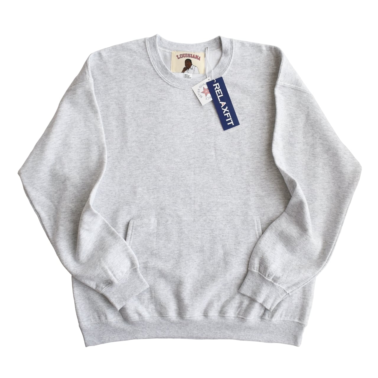 RELAX FIT by SUPERMARKET / RF Muff Pocket Crew Sweat - RF マフ