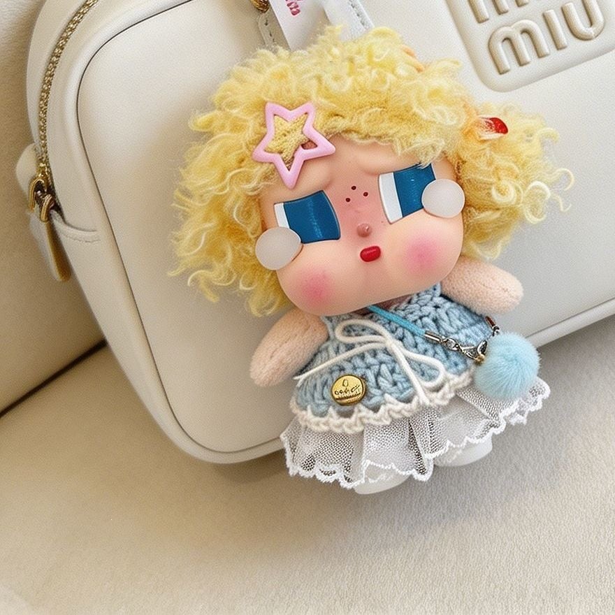 CRYBABY/Labubu 1-3代用 ニットワンピース+チュールスカート+靴+
