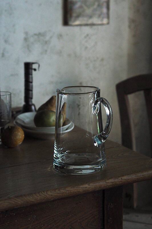 クリアな水差し-vintage glass pitcher | アンティーク.ヴィンテージ