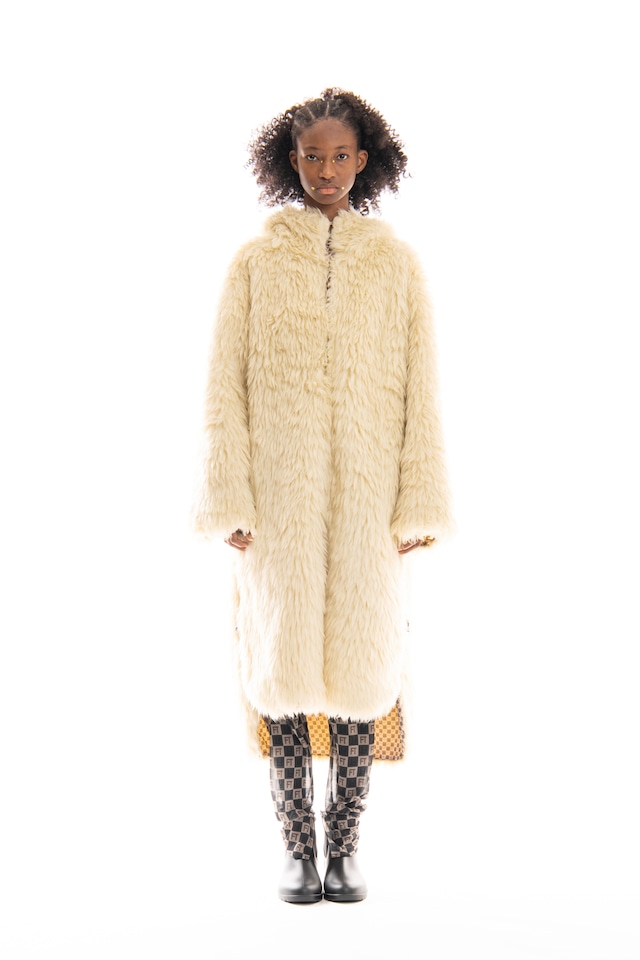 FUMIE TANAKA F23a-01  fur hood coat