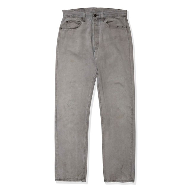 Levis 80s 501 straight gray denim pants made in USA
