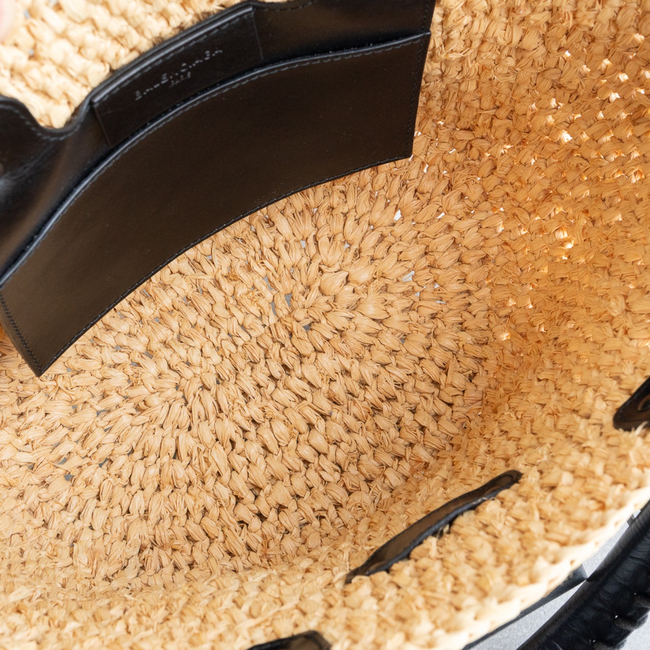 バレンシアガ パニエXS ラフィア ショルダーバッグ