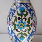 インドのブルーの花瓶