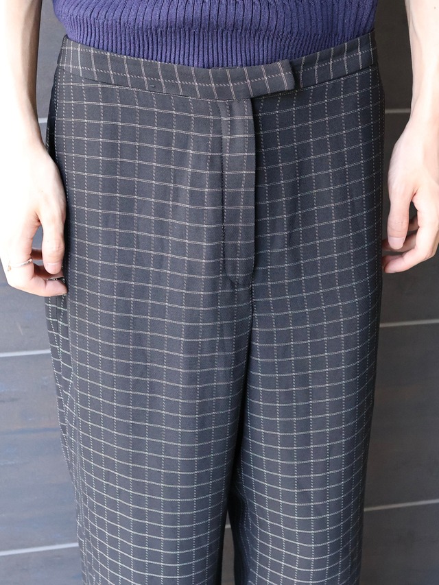 check tapered slacks