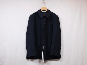 REVERBERATE”ROUND COLLAR JACKET NAVY”