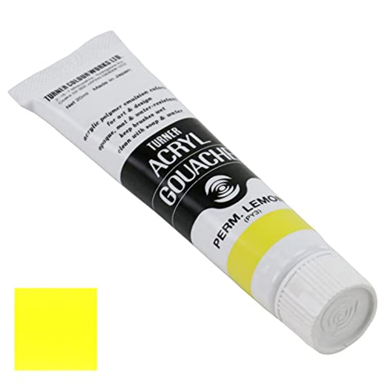 ターナー色彩 アクリルガッシュ パーマネントレモン AG020010 20ml(6号)
