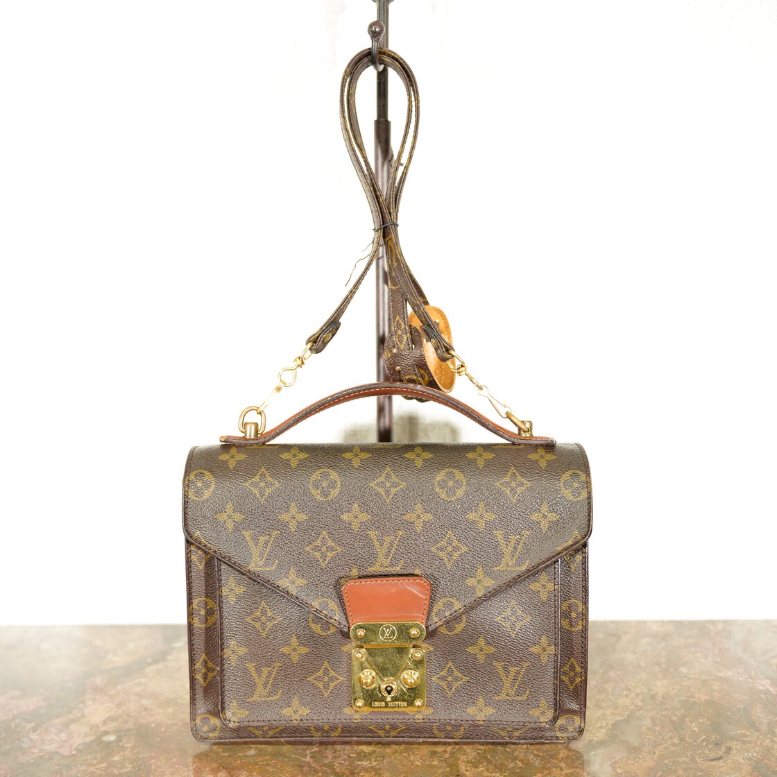 LOUIS VUITTON 882V.I MONOGRAM PATTERNED 2WAY SHOULDER BAG MADE IN 