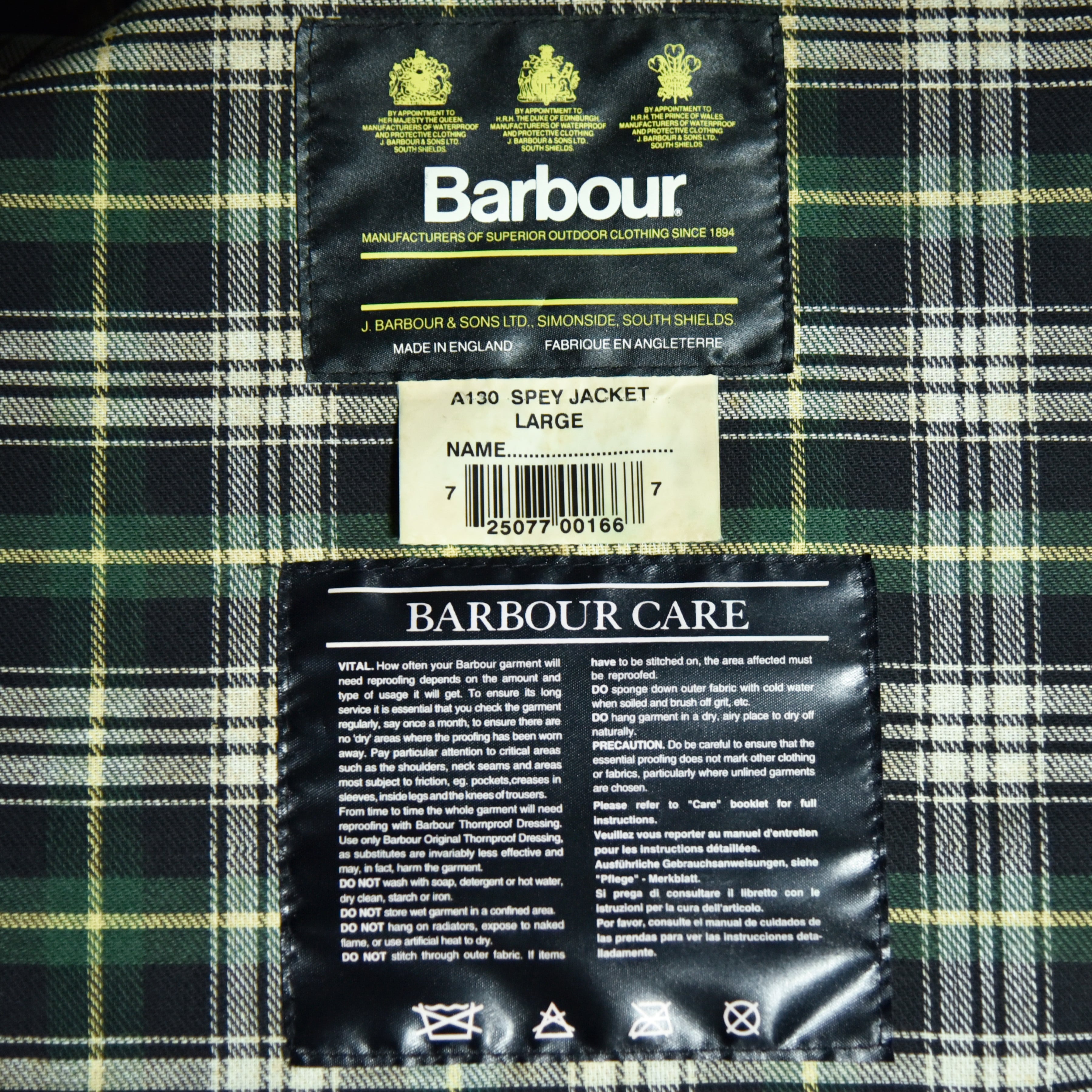 90s Barbour spey バブアー スペイオイルドジャケット 3ワラント