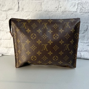 【最終処分SALE】LOUIS VUITTON ルイヴィトン モノグラム LV   レザー ハンドバッグ ブラウン A-12098