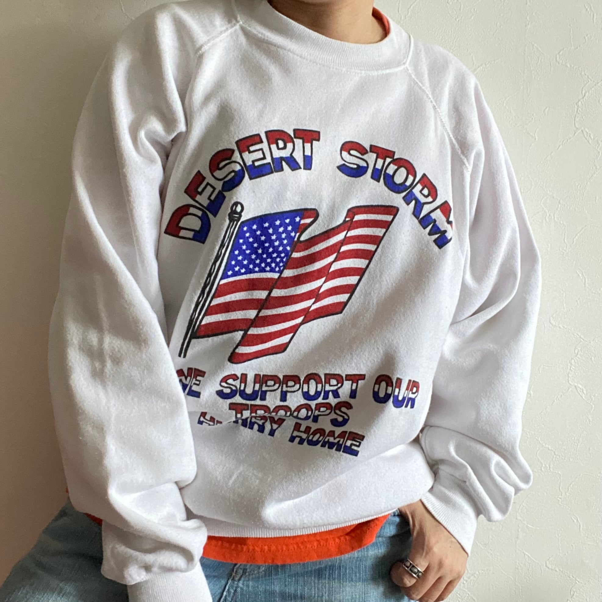 made in USA 90s Hanes DESERT STORM Sweat shirt{アメリカ製 made in USA 90s Hanes DESERT STORM Sweat shirt{アメリカ製