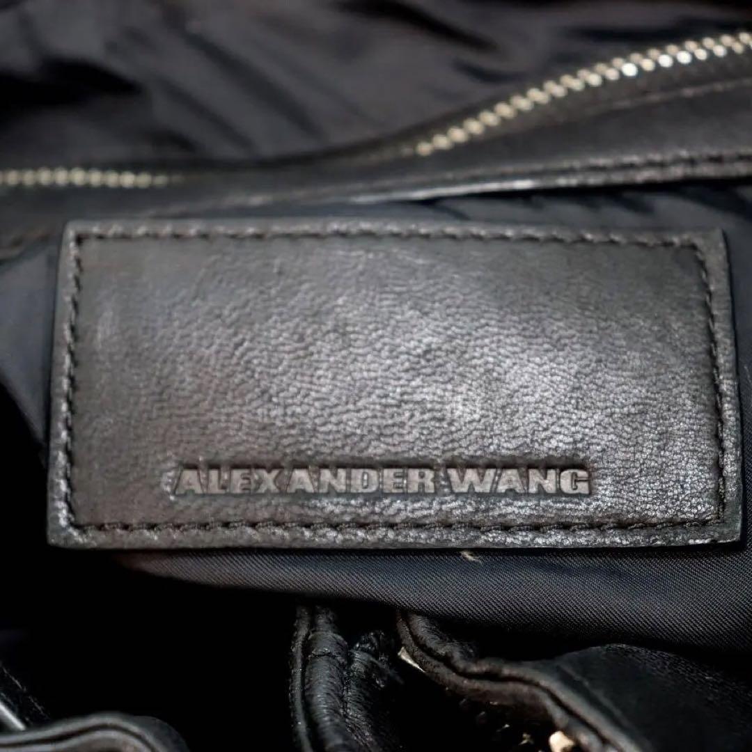 値下げ中ほぼ未使用 alexander wang レザー ショルダー バッグ