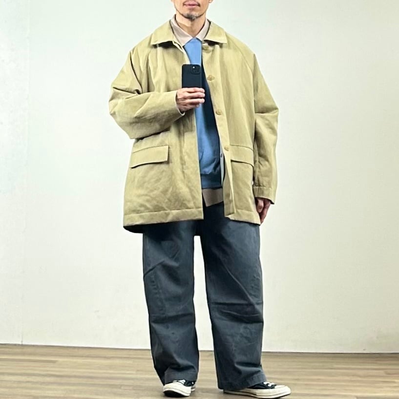 25SS》【STILL BY HAND】C/L SOUTIEN COLLAR HALF COAT with LINER