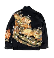 【bomber036】Msize 再構築リバーシブル 着物×ミリタリー中綿ボンバー KIMONO × military BOMBER JACKET