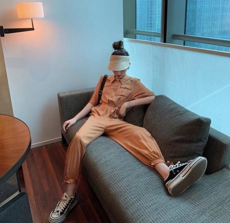 5部袖 オールインワン　AJ33167-3121