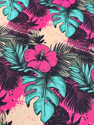 ハイビスカスCファブリック生地