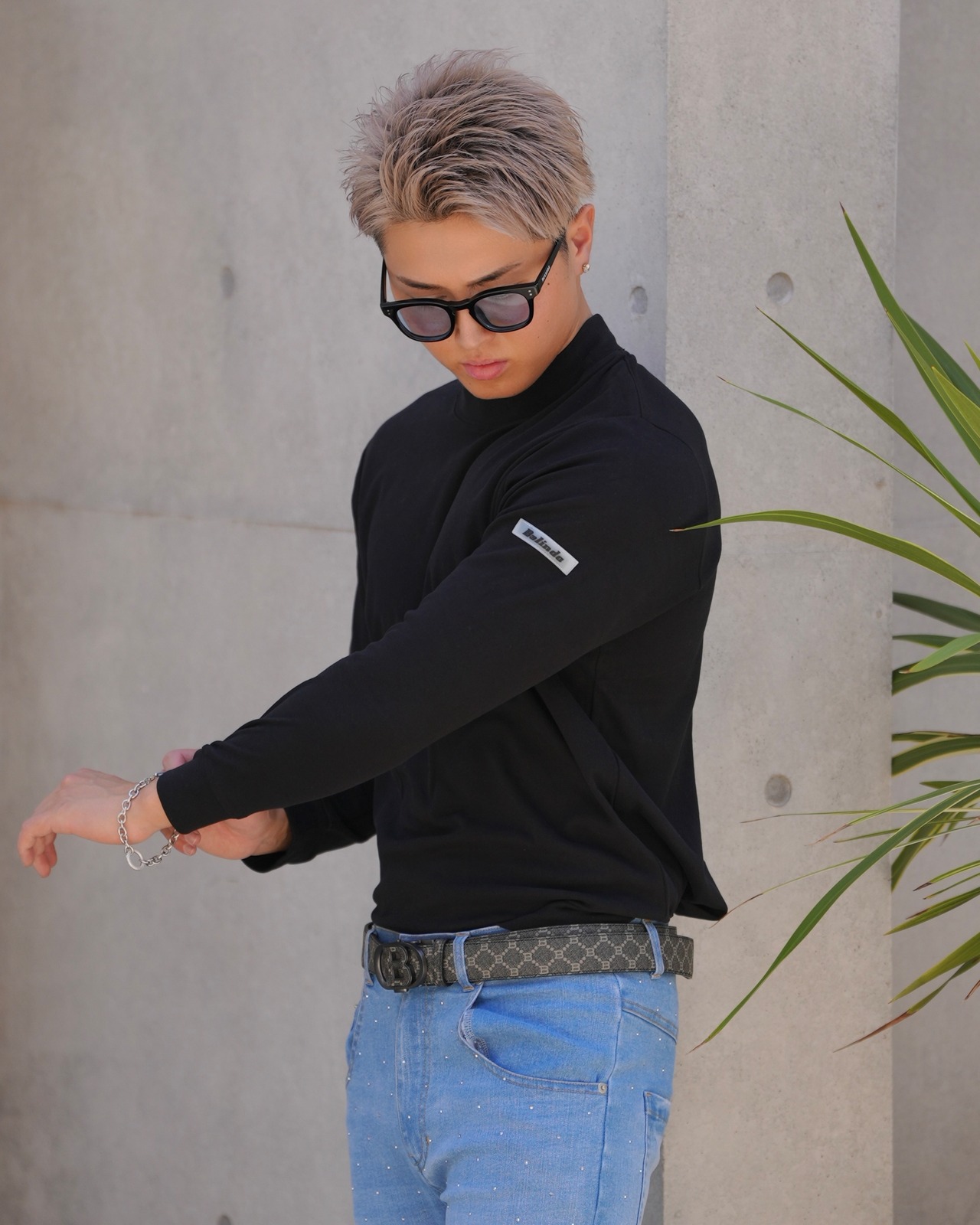 MOCK NECK PULL OVER【BEL-M-028】