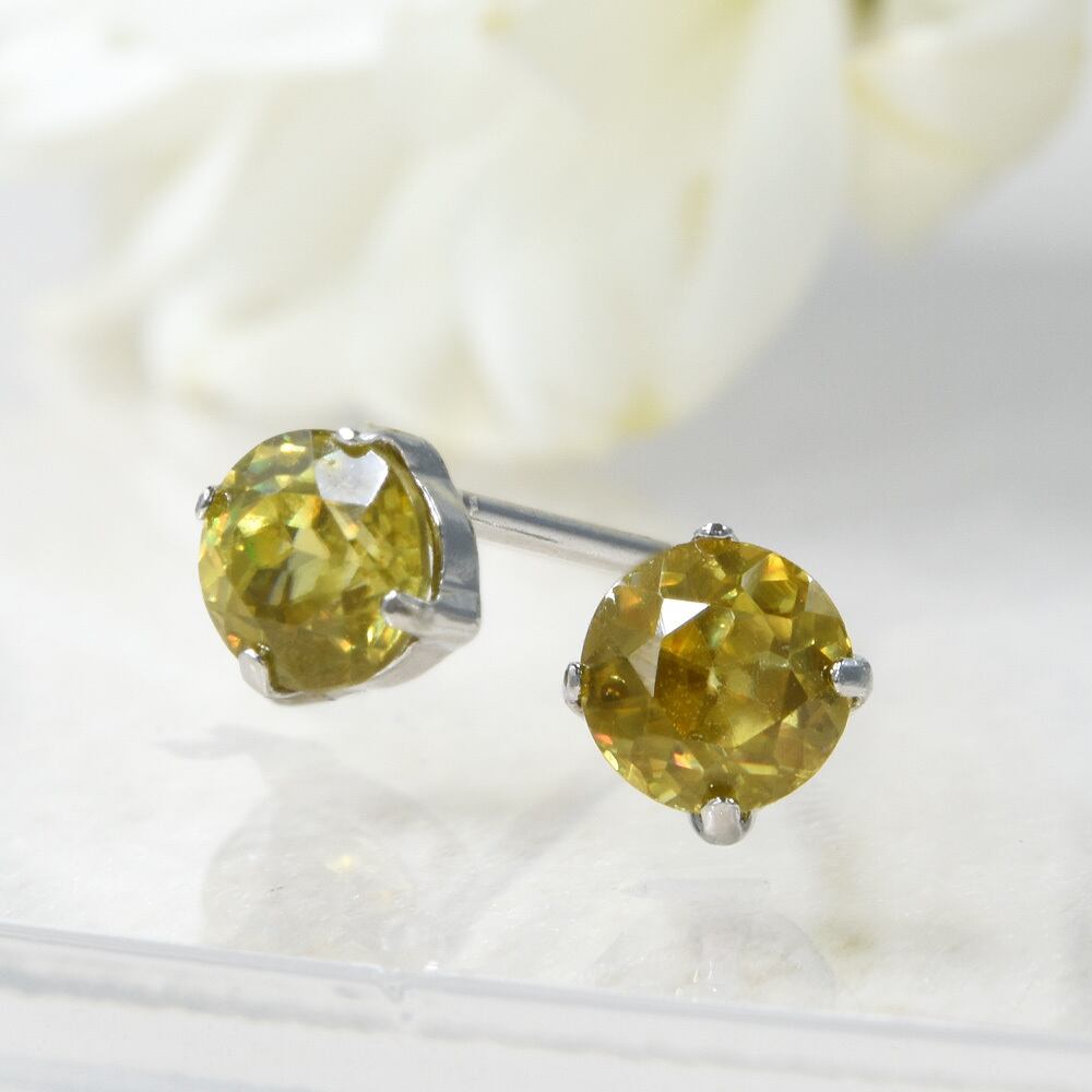 スフェーン ピアス プラチナ900 CK061CIBSN | kyfactory