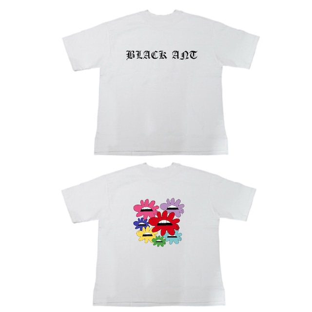 リップフラワー2 Tシャツ　ホワイト