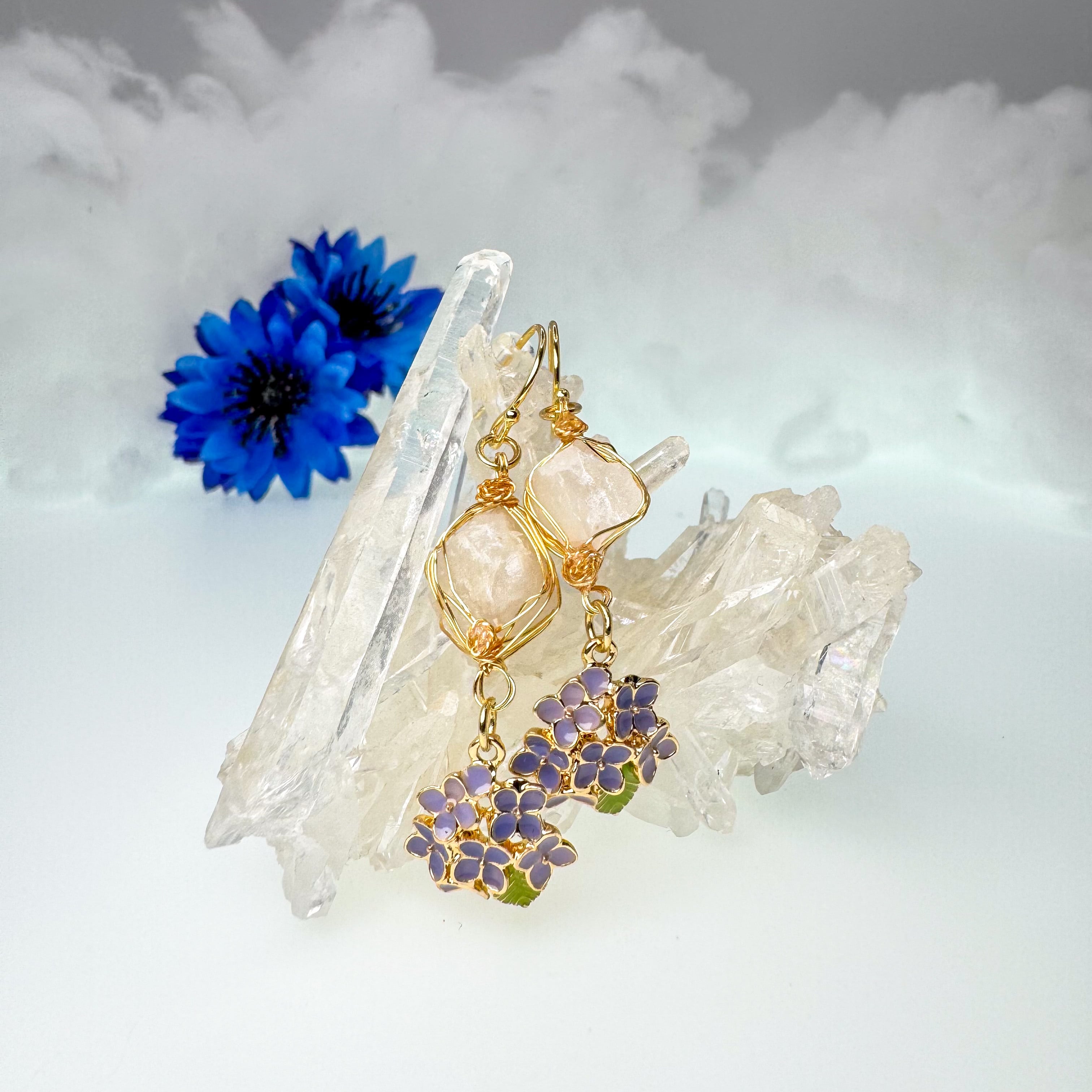 高千穂水晶ピアス・イヤリング | sunday shop〜宮崎水晶アクセサリー〜