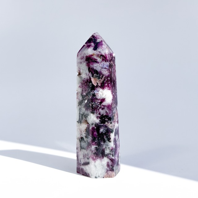 レピドライト タワー32◇ Lepidolite ◇天然石・鉱物・パワーストーン・インテリア