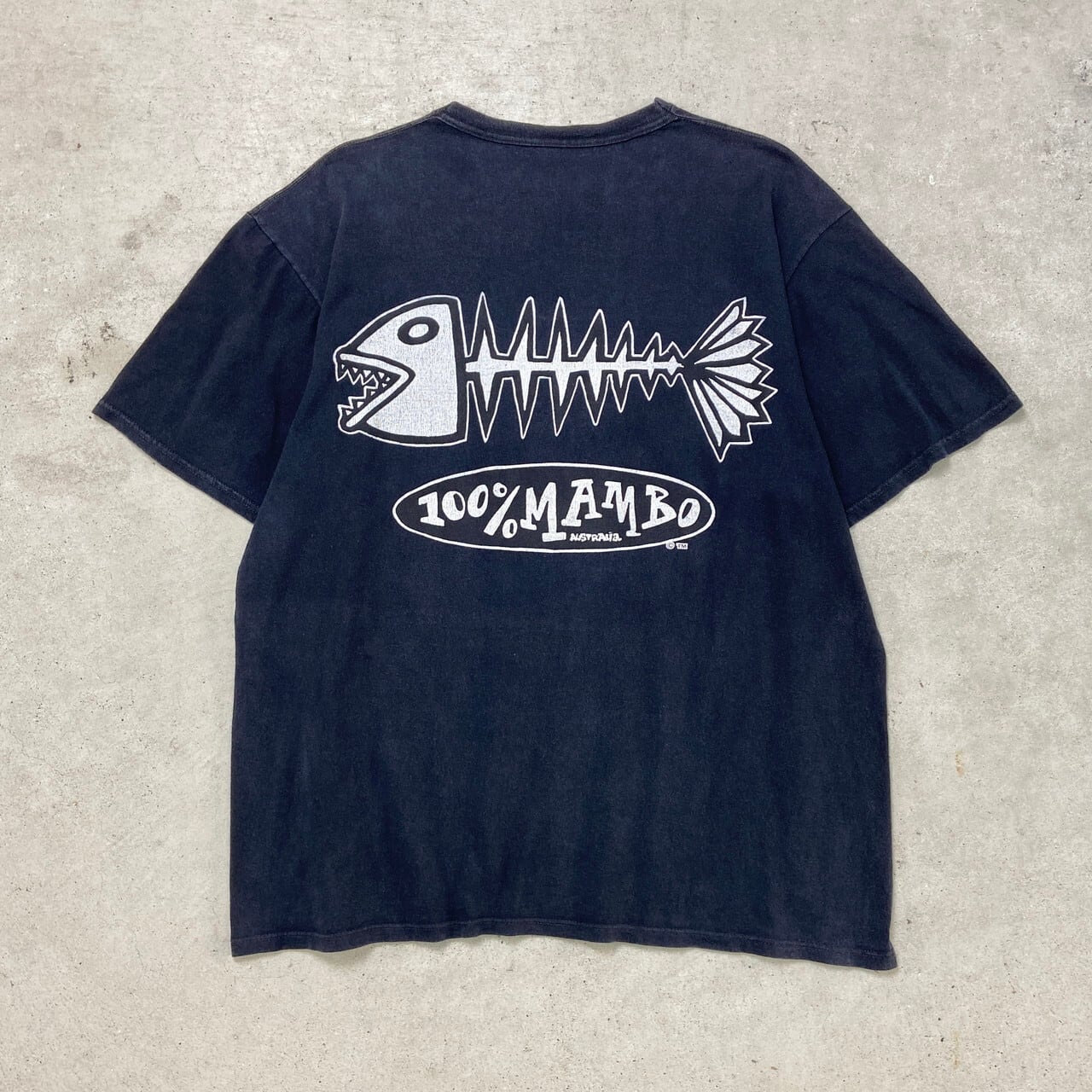 00年代 100% MAMBO プリントTシャツ フィッシュボーン メンズXL相当  