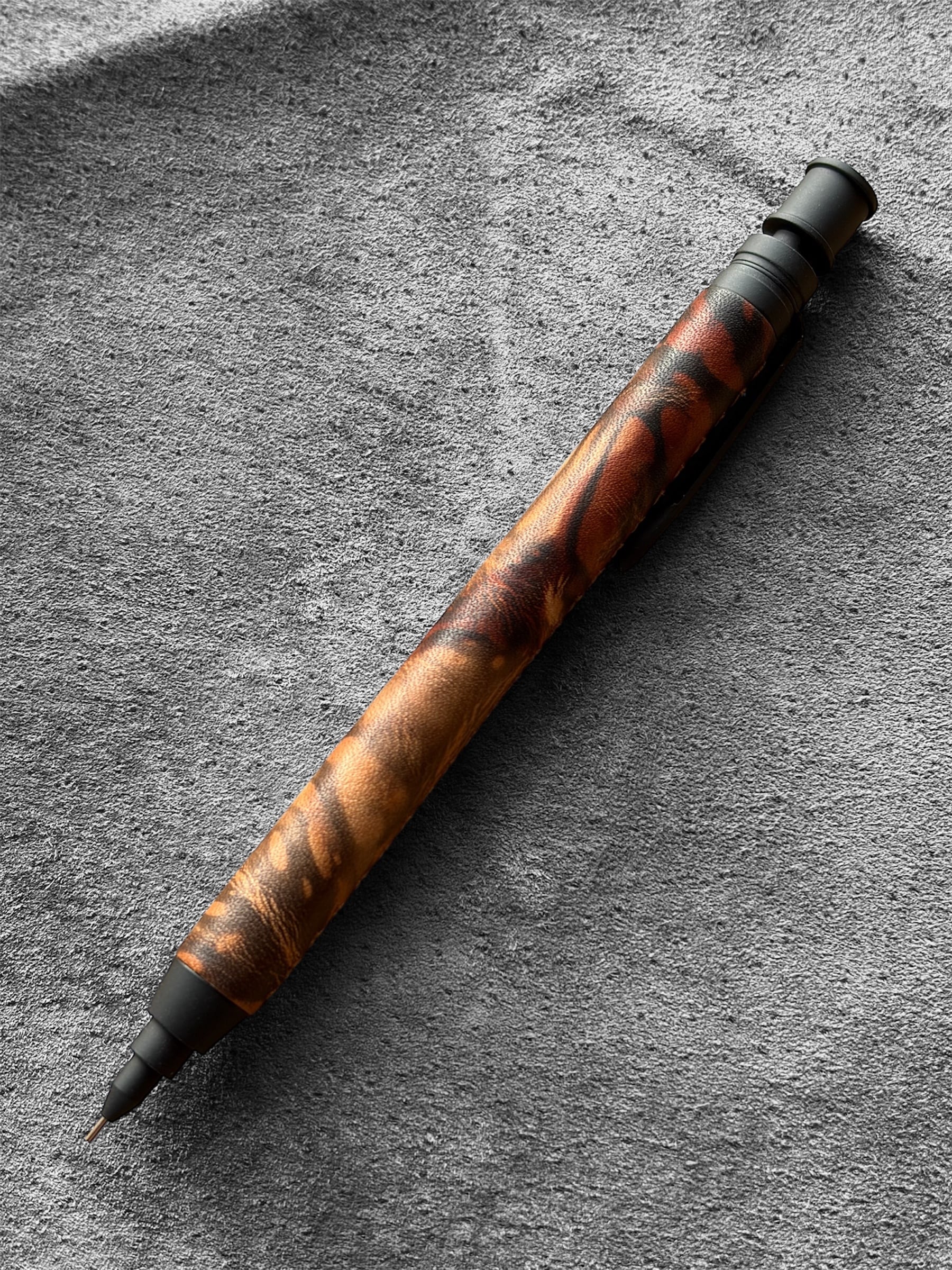 TAKE SEA LEATHER 泥染め　シャープペンシル　MDS-1 革ペン 泥染めレザー MDS1 シャープペンシル | TAKE SEA LEATHER