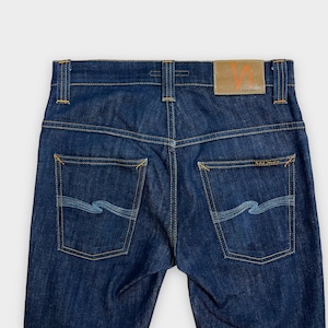 【Nudie Jeans】イタリア製 デニム ジーンズ ジーパン ボトムス パンツ Thin Finn シンフィン W28 テーパード スリム ヌーディージーンズ EU古着