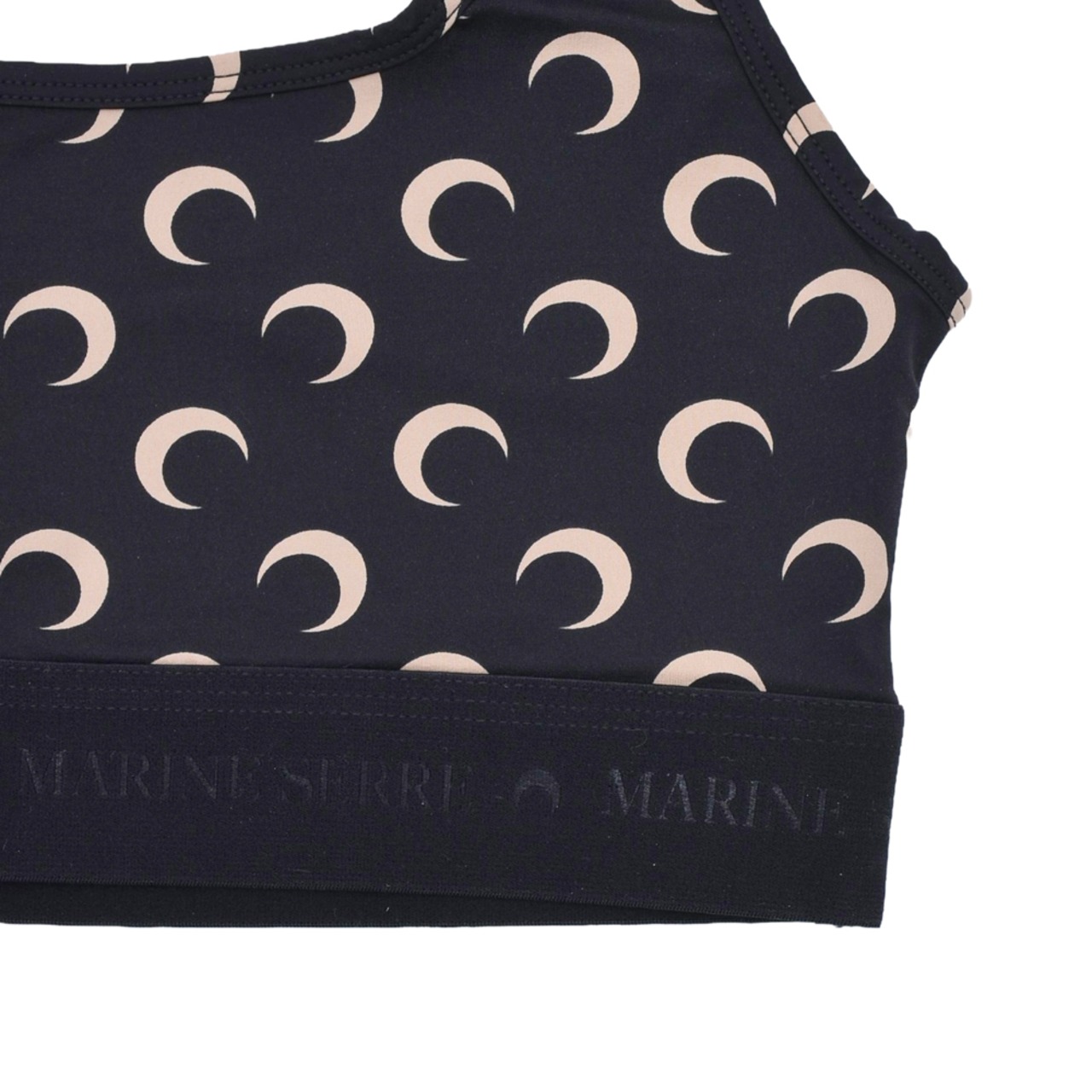 【MARINE SERRE】MOON PRINTED JERSEY SPORTS BRA - 4