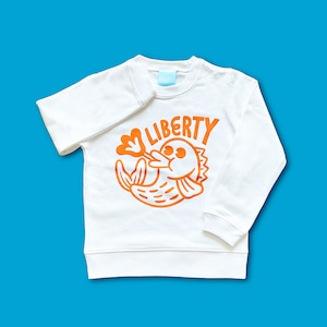 ＜KIDS＞LIBERTY SWEAT（white/130size）【Overseas shipping】