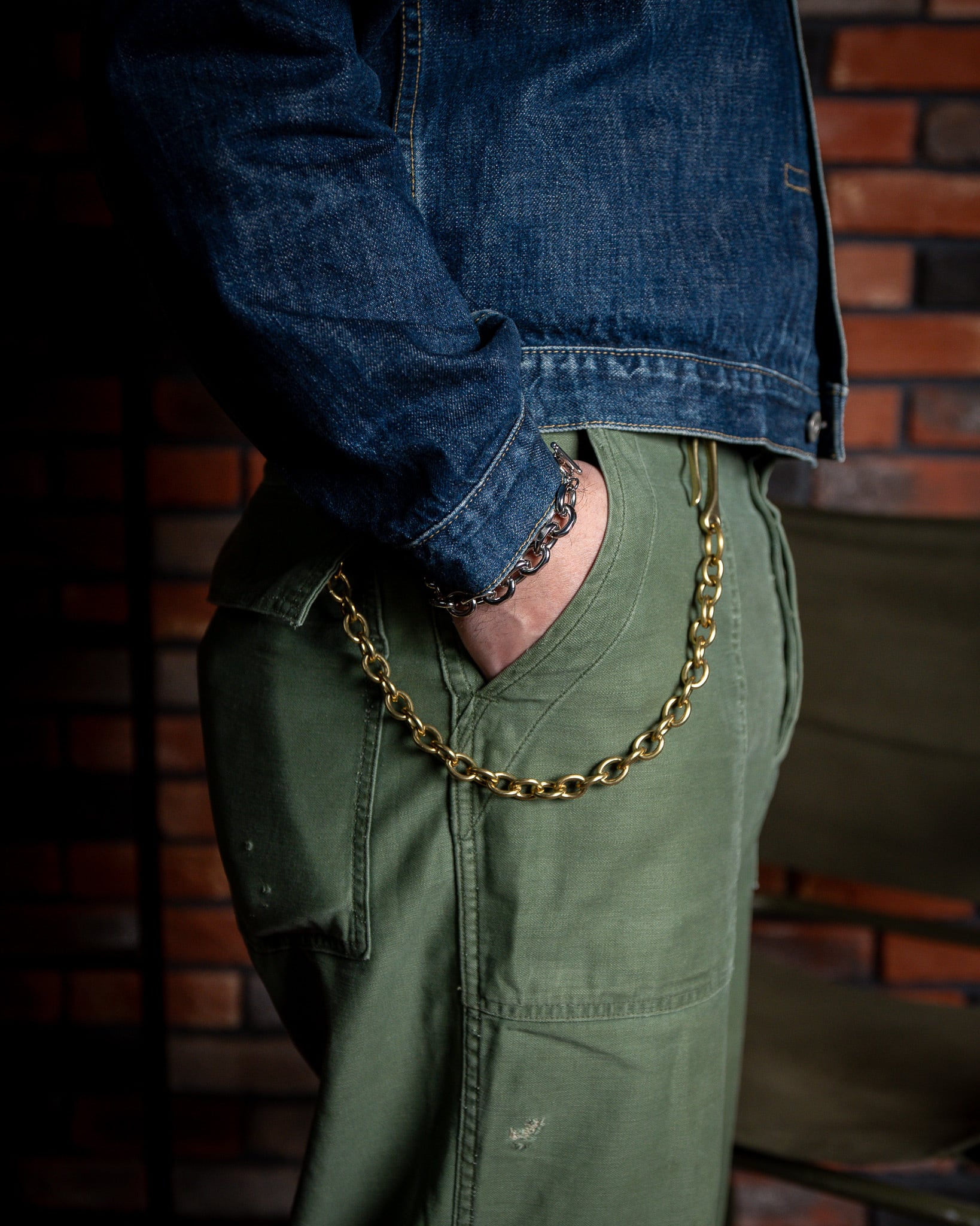 Additive and Line】Wallet Chain Brass WCH-001 新品 ウォレット