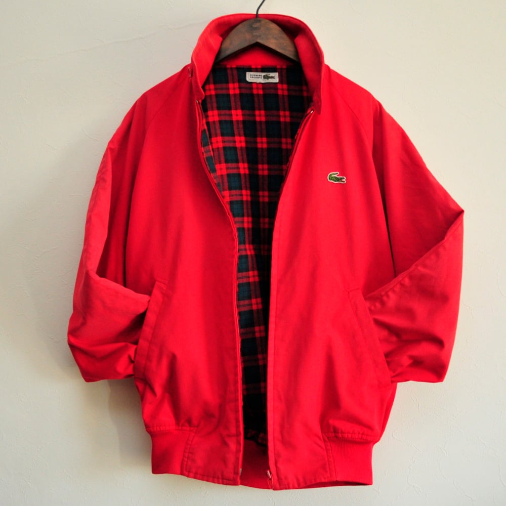 90s Lacoste ハリントンジャケット XL 90s LACOSTE Harrington jacket {90s ラコステ ハリントン