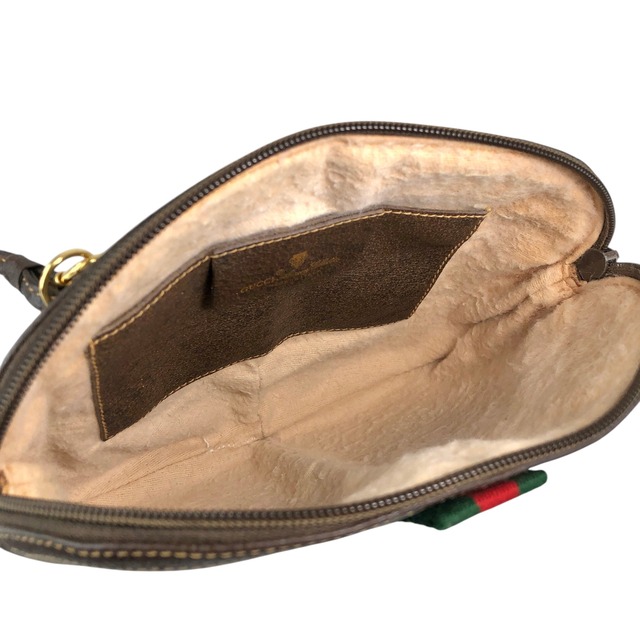 GUCCI グッチ シェリーライン GG ショルダーバッグ ブラウン GGロゴ PVC vintage ヴィンテージ オールド xif7sk