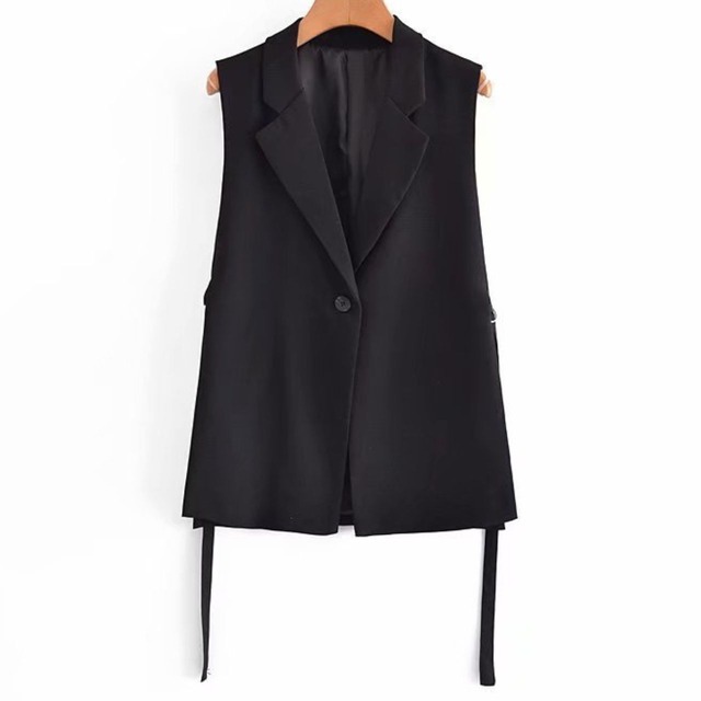 One Button Vest【00095】