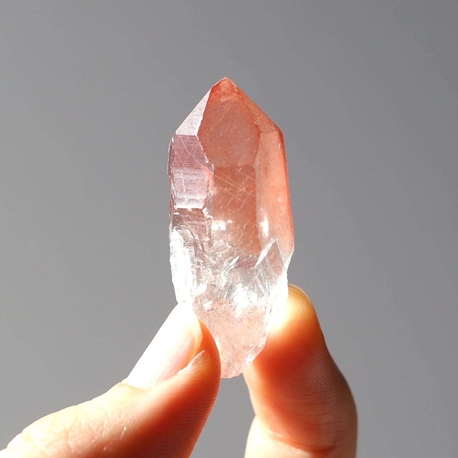 タントリックツイン ディープピンクレムリアンシード 天然石 水晶 鉱物