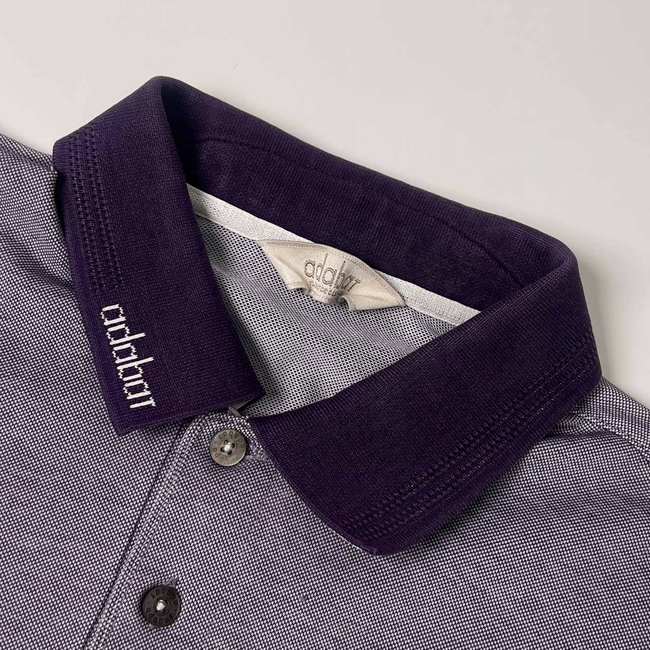adabat アダバット 半袖 ポロシャツ 48/パープル メンズ ゴルフ