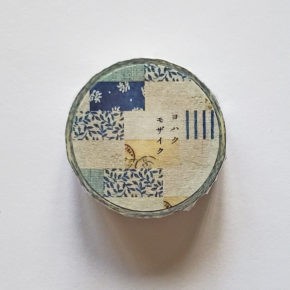 ヨハク マスキングテープ モザイク CHECK&STRIPE YC-026