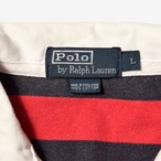 90s POLO by Ralph Lauren ボーダー ラガーシャツ ポロシャツ