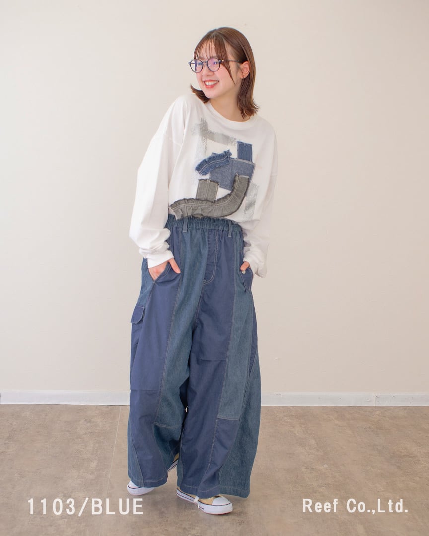 BIGボリュームメイクデニムパンツ】 ST-226962 Brand：ミリロピュール