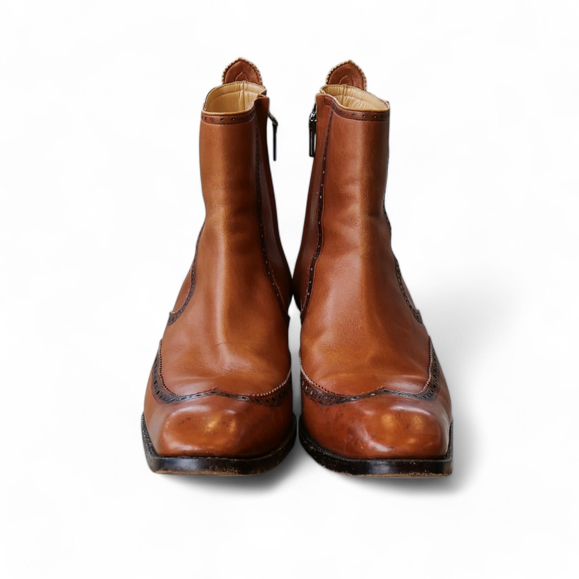 Galaabend ロングヒール ブーツ ガラアーベント ブラウン GALAABEND ガラアーベント ハイエンド ヒールブーツ ブラウン サイズL