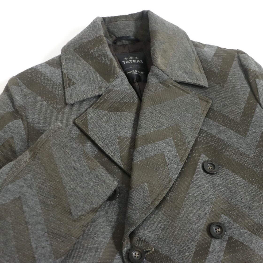 極美品□17AW TATRAS/タトラス Rライン シェブロンストライプ ダブル 