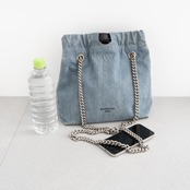 バレンシアガ クラッシュ スモール トートバッグ デニム SS24