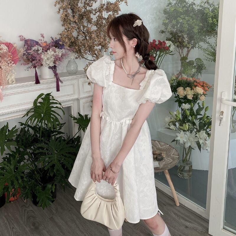 スリーブドレス ウェストサマースタイルスカート 夏物 萌量不足92955149707